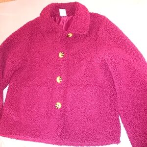 Girls size large 10/12, Wonder Nation maroon jacket